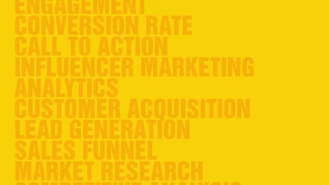 Advertising Keywords Carousel Moving up in Loop - 4K Stock Video Stock Footage 241093525