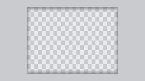 Advertising rectangle gray frame with shadows Stock Illustration