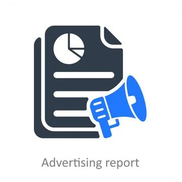 Advertising Report Stock Illustration