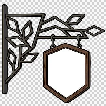 Advertising sign Stock-Illustration