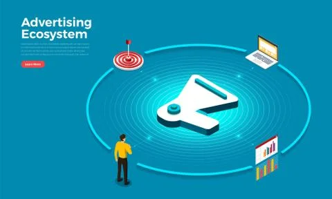 Advertising tools Stock Illustration