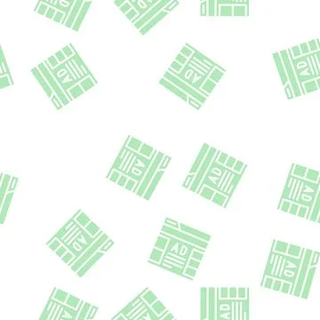 Advertising on web site glyph vector seamless pattern Stock Illustration