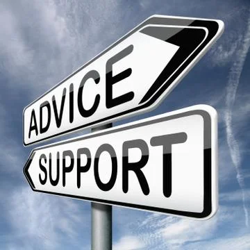 Advice and support Stock Illustration