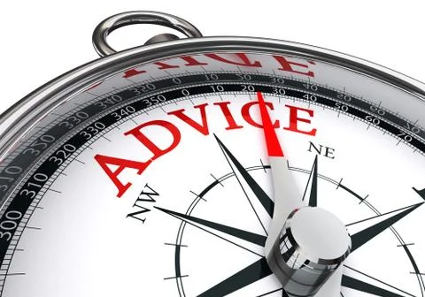 Advice compass conceptual image Stock Illustration