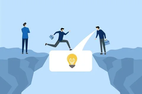 Advice concept, suggestions or solutions to solve business problems. Illustrazione stock