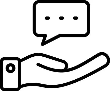 Advice Line Icon Design Stock Illustration