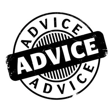Advice rubber stamp Stock Illustration