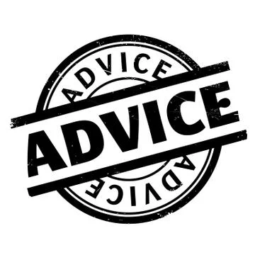 Advice rubber stamp Stock Illustration