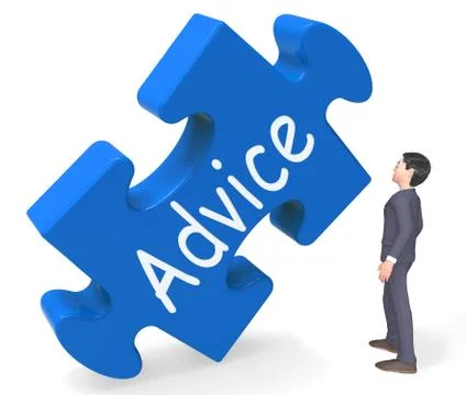 Advice Shows Support Help And Assistance 3d Rendering Stock Illustration
