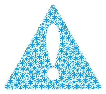 Advice Sign Pattern of Snowflake Icons Stock Illustration