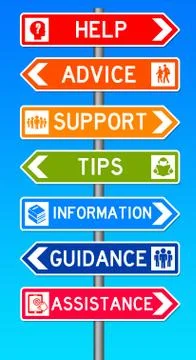 Advice support Stock Illustration