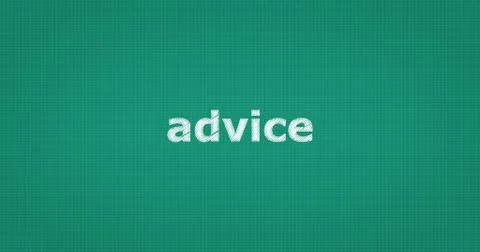 ADVICE text on board Stock Illustration
