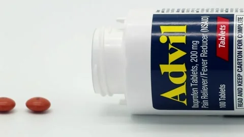 Advil bottle isolated Stock Footage 289589104