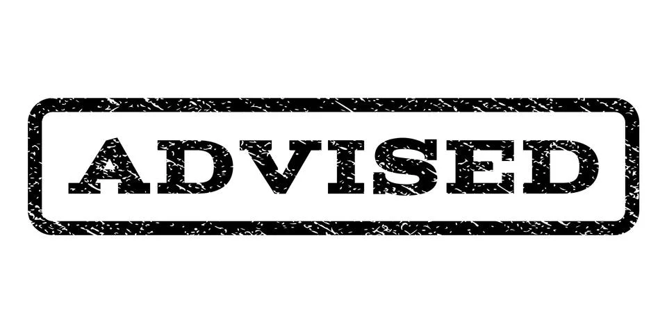 Advised Watermark Stamp 스톡 일러스트