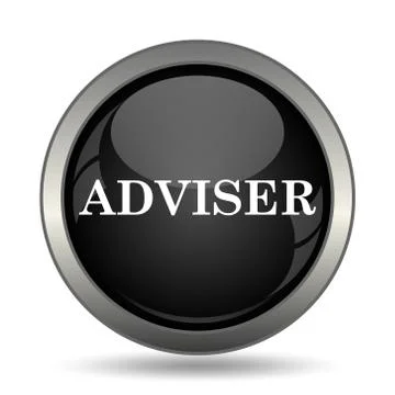 Adviser icon. Internet button on white background. . Stock Illustration