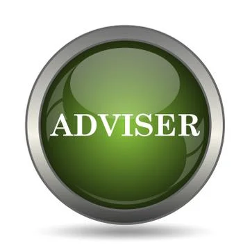 Adviser icon. Internet button on white background. . Stock Illustration