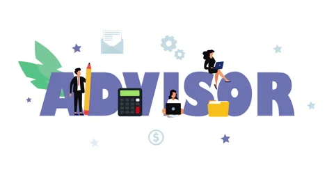 Advisor Concept with people, motion animation 库存影片 232031654