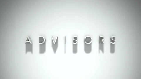 Advisors 3D title animation with shadows on a white background Stock Footage 297457115