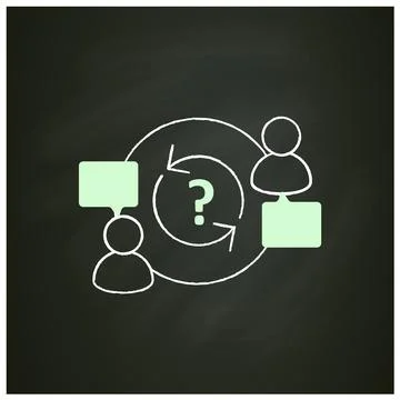 Advisory chalk icon イラスト素材