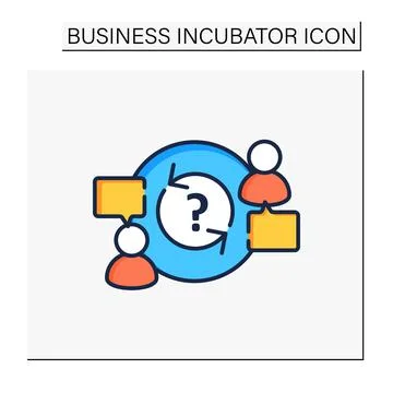 Advisory color icon Stock Illustration
