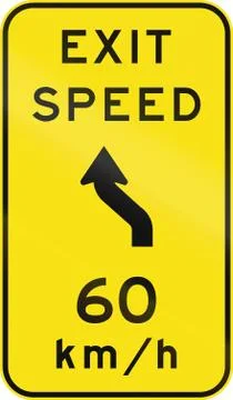 Advisory Exit Speed in Australia Stock Illustration
