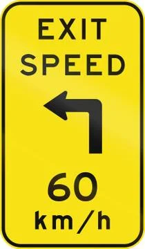 Advisory Exit Speed in Australia Stock Illustration