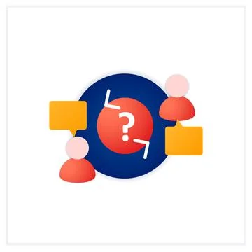 Advisory flat icon Stock Illustration