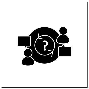Advisory glyph icon イラスト素材