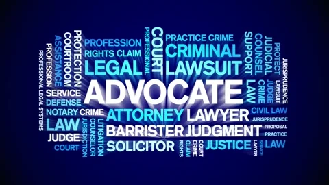 Advocate animated word cloud,animation t... | Stock Video | Pond5