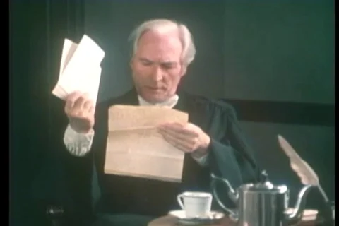 Advocate discuss and submits the documents to the judges - 1807 Stock Footage 118308031