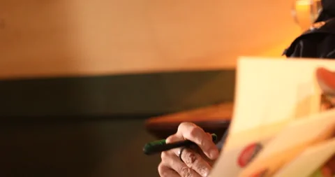 Advocate hand with pen Stock Footage 283330769