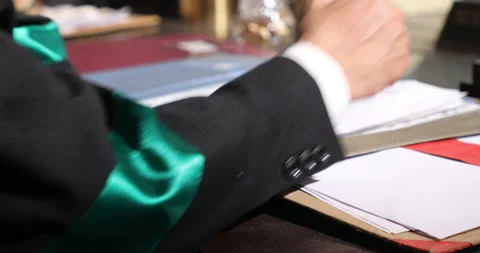 Advocate hands with case papers Stock Footage 288508436