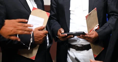 Advocate hands with phone Stock Footage 288642861