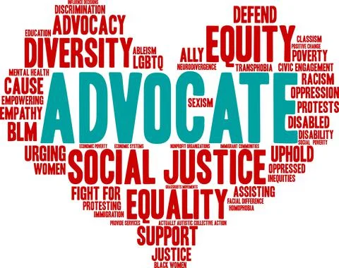 Advocate Word Cloud Ilustração Stock