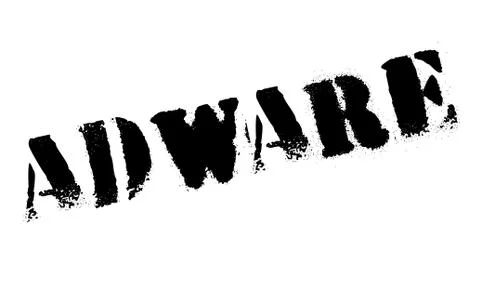 Adware rubber stamp Stock Illustration