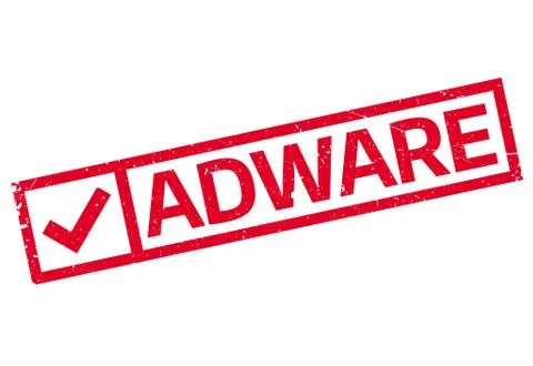 Adware rubber stamp Stock Illustration