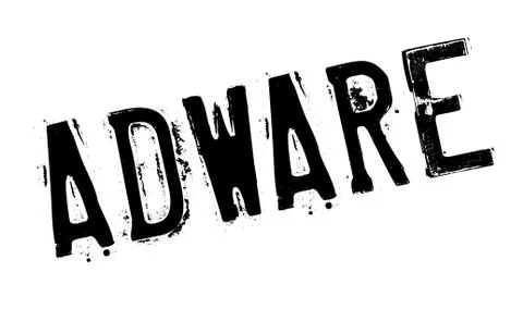 Adware rubber stamp Stock Illustration