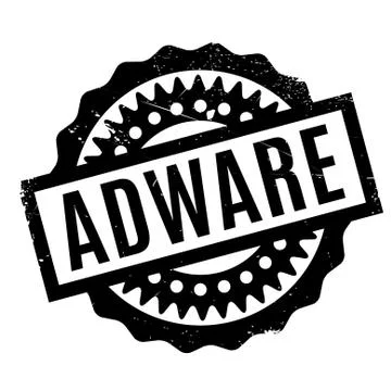 Adware rubber stamp Stock Illustration