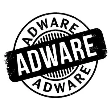 Adware rubber stamp Stock Illustration