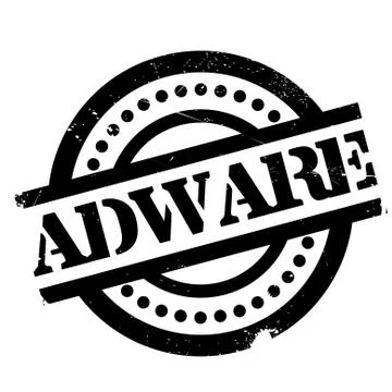 Adware rubber stamp Stock Illustration
