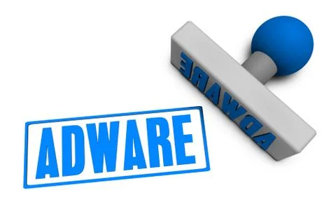 Adware Stamp Stock Illustration