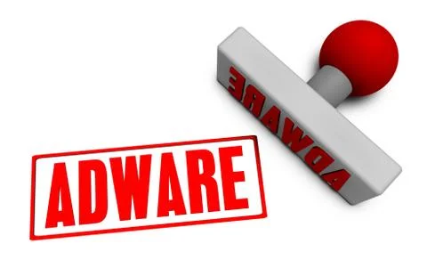 Adware Stamp Stock Illustration