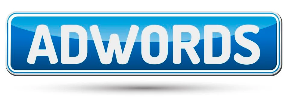 Adwords - Abstract beautiful button with text. Stock Illustration