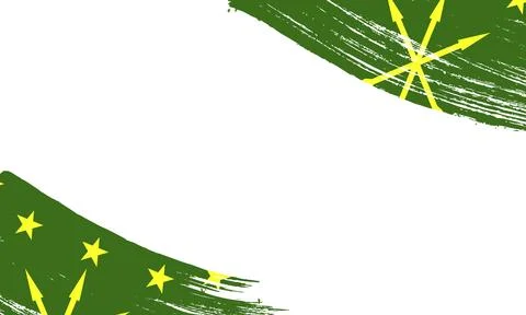 Adygea Flag with Brush Stroke Effect, Grunge brush stroke. Watercolor paint.. Stock Illustration