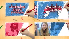 AE - child drawing Stock After Effects