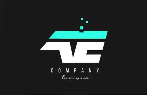 Ae a e alphabet letter logo combination in blue and white color. Creative ico Stock Illustration