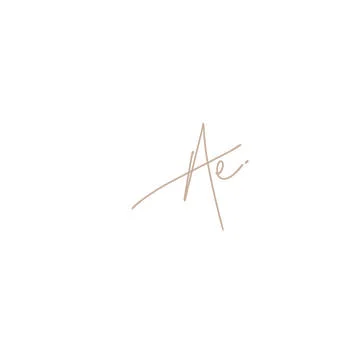 Ae elegant logo design Stock Illustration
