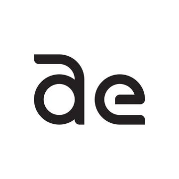 Ae initial letter vector logo icon Stock-Illustration