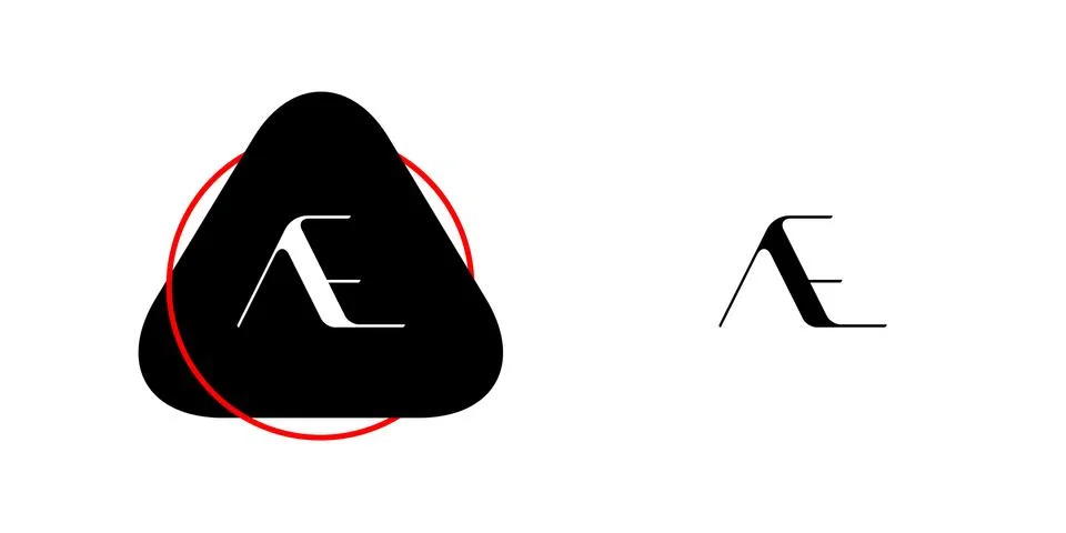 AE logo, monogram, vector Stock Illustration