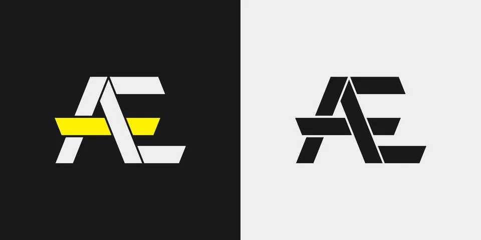 AE logo, monogram, vector Stock Illustration